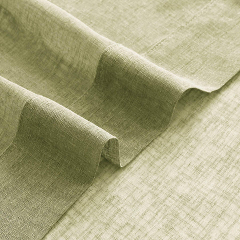 B01 Linen Textured Airy Sheer Curtain Pinch Pleat - Cololeaf -- #30 Light Grey
