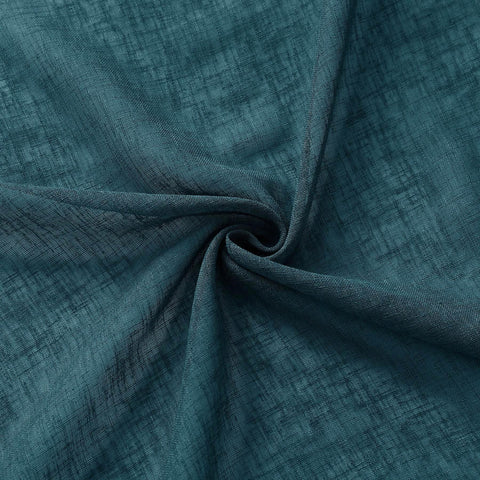 B01 Linen Textured Airy Sheer Curtain Pinch Pleat - Cololeaf -- #30 Light Grey