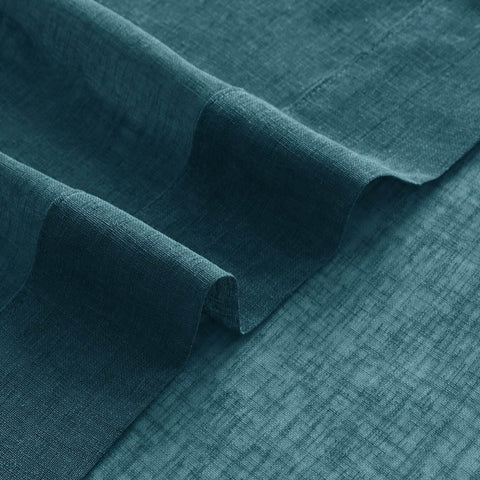B01 Linen Textured Airy Sheer Curtain Pinch Pleat - Cololeaf -- #30 Light Grey
