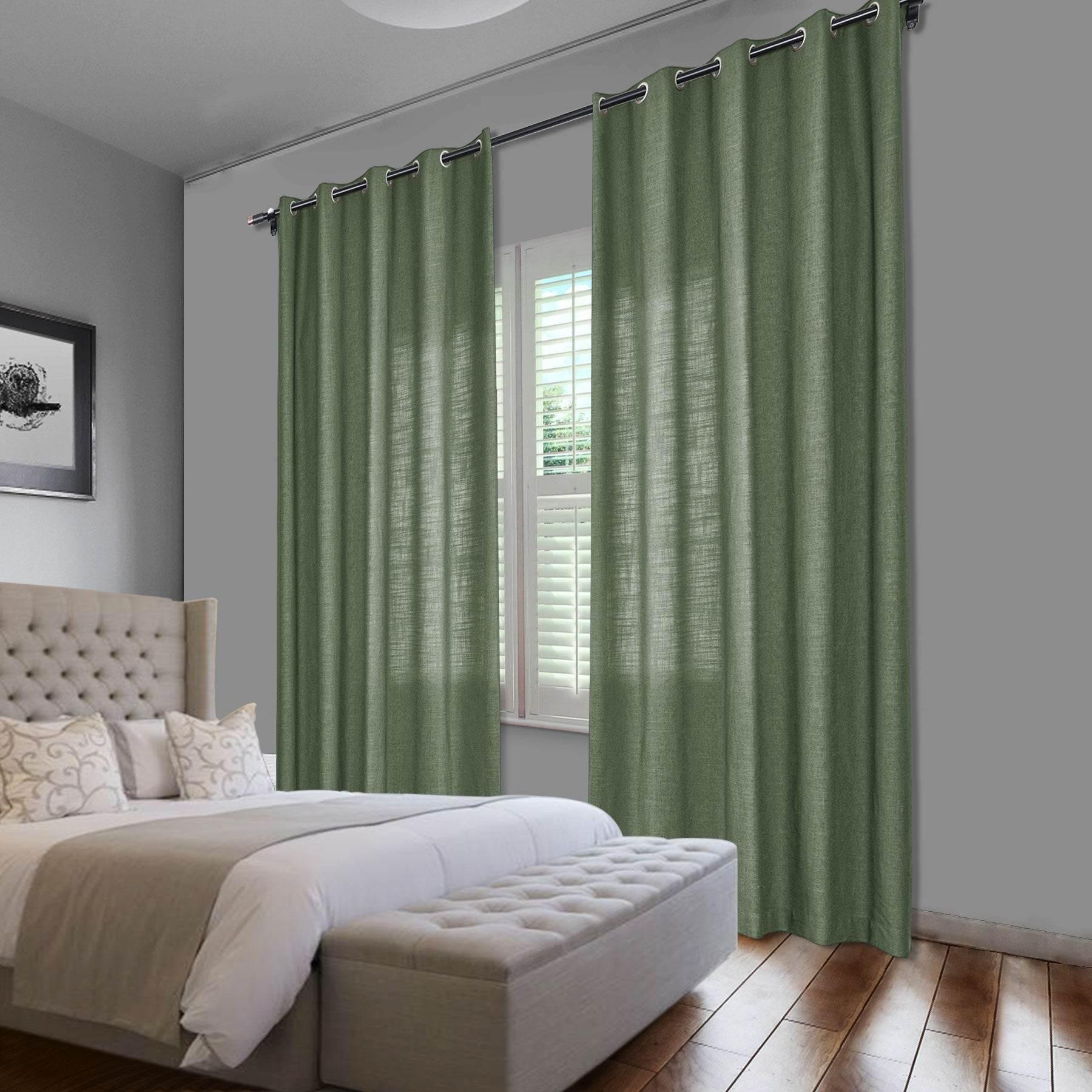 1908 Linen Blend Breathable & Natural Curtain Nickle Grommet - Cololeaf -- #1 Beige White