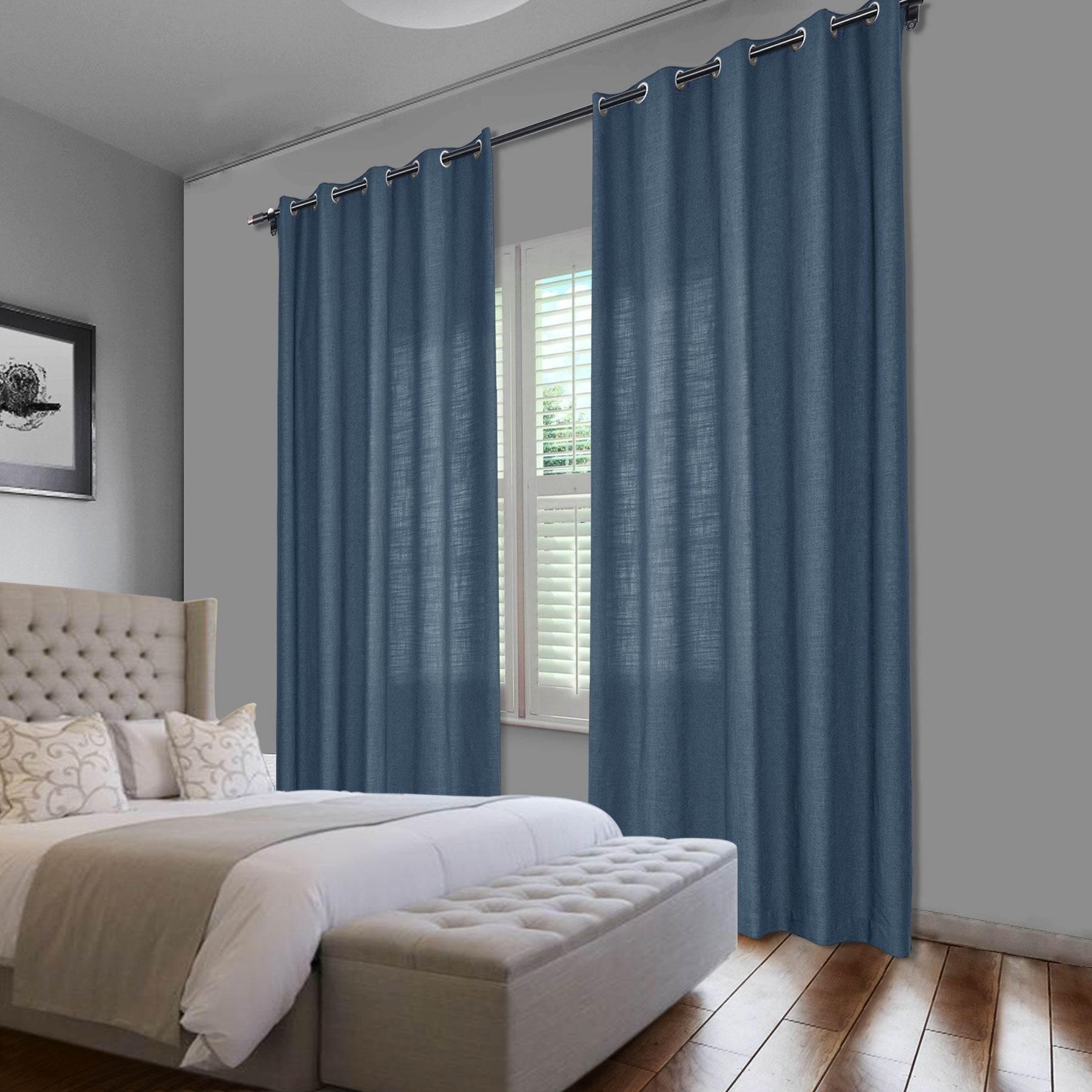 1908 Linen Blend Breathable & Natural Curtain Nickle Grommet - Cololeaf -- #1 Beige White