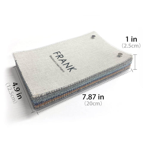 Frank Fabric Sample Book, 90-95% Blackout - Linen Blend, 375 gsm - Cololeaf -- 