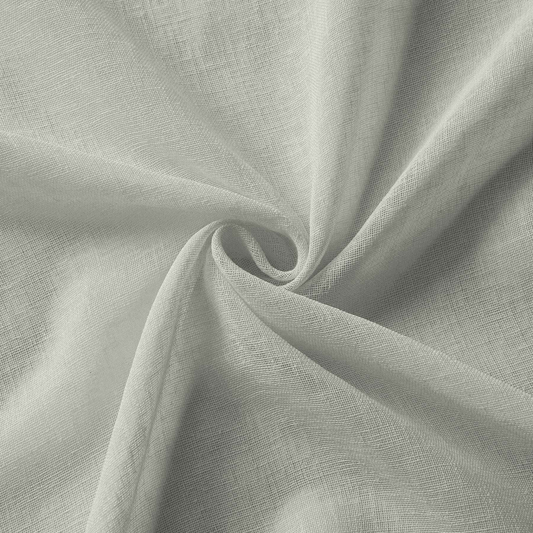 B01 Linen Textured Airy Sheer Curtain Grommet - Cololeaf -- #30 Light Grey