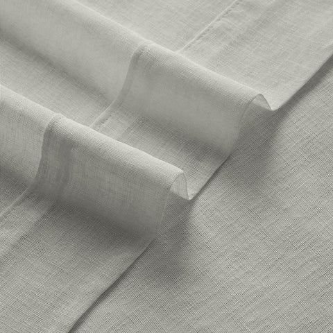 B01 Linen Textured Airy Sheer Curtain Grommet - Cololeaf -- #30 Light Grey