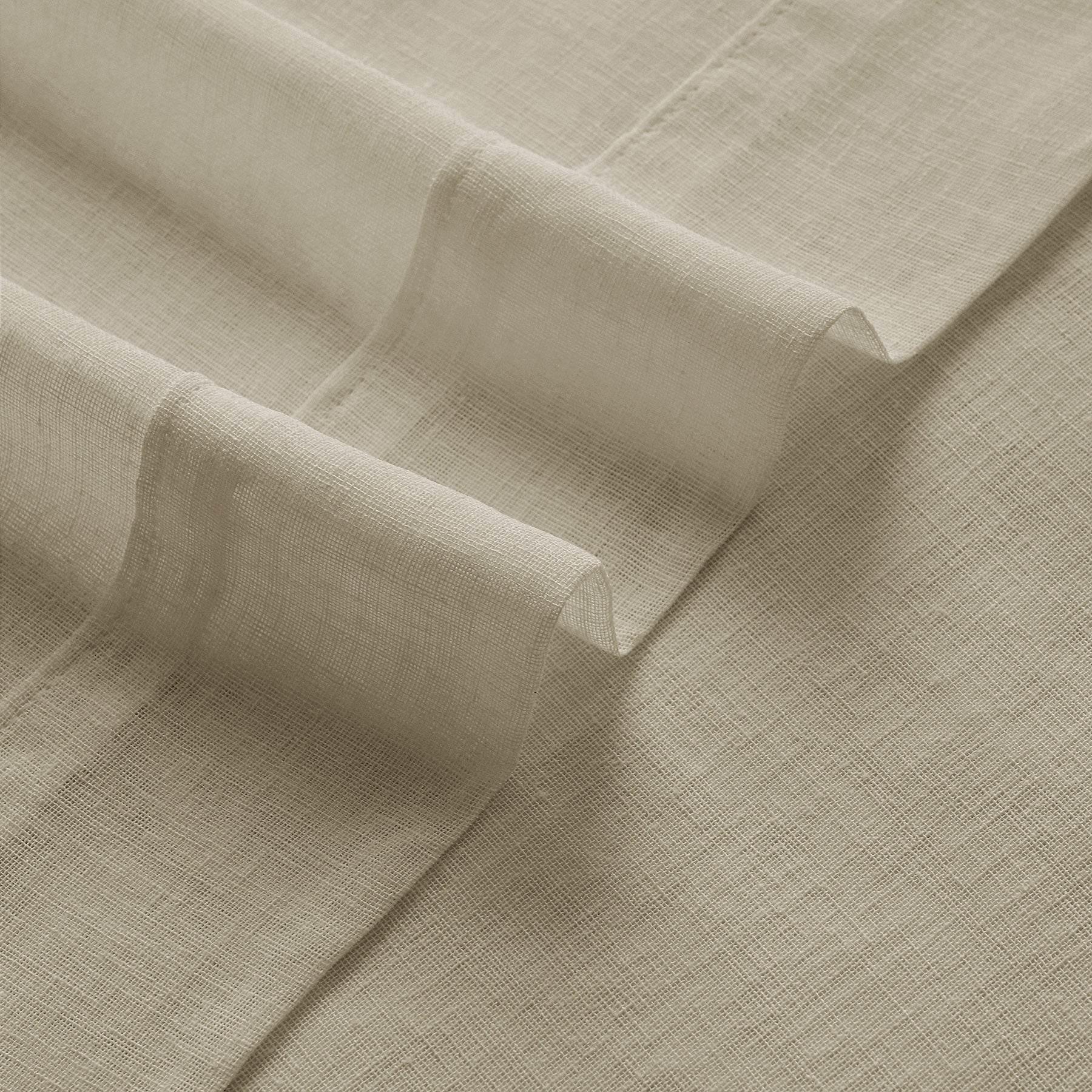 B01 Linen Textured Airy Sheer Curtain Grommet - Cololeaf -- #30 Light Grey