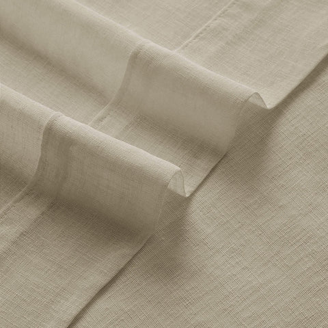 B01 Linen Textured Airy Sheer Curtain Grommet - Cololeaf -- #30 Light Grey