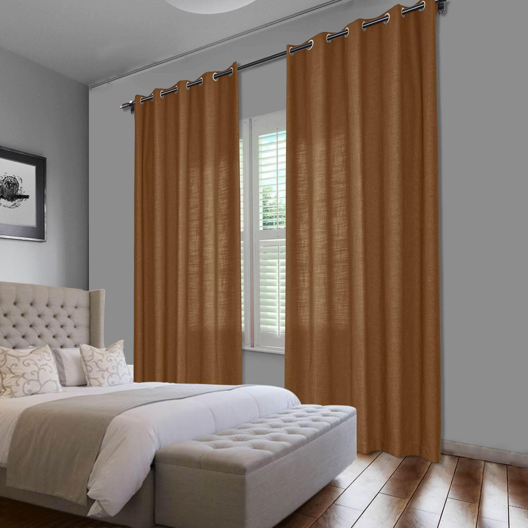 1908 Linen Blend Breathable & Natural Curtain Nickle Grommet - Cololeaf -- #1 Beige White