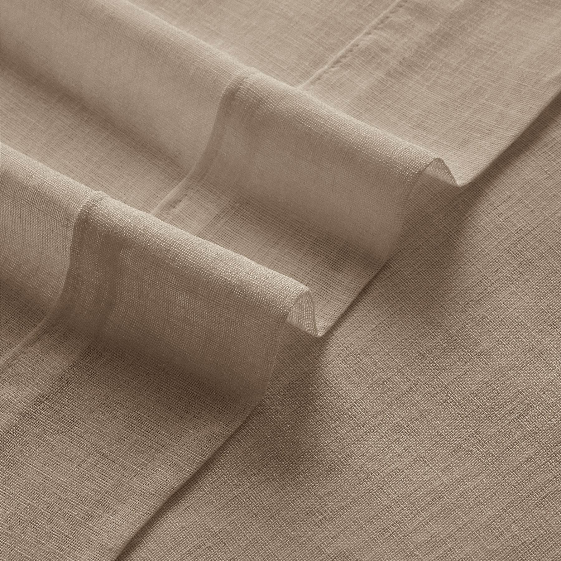B01 Linen Textured Airy Sheer Curtain Grommet - Cololeaf -- #30 Light Grey