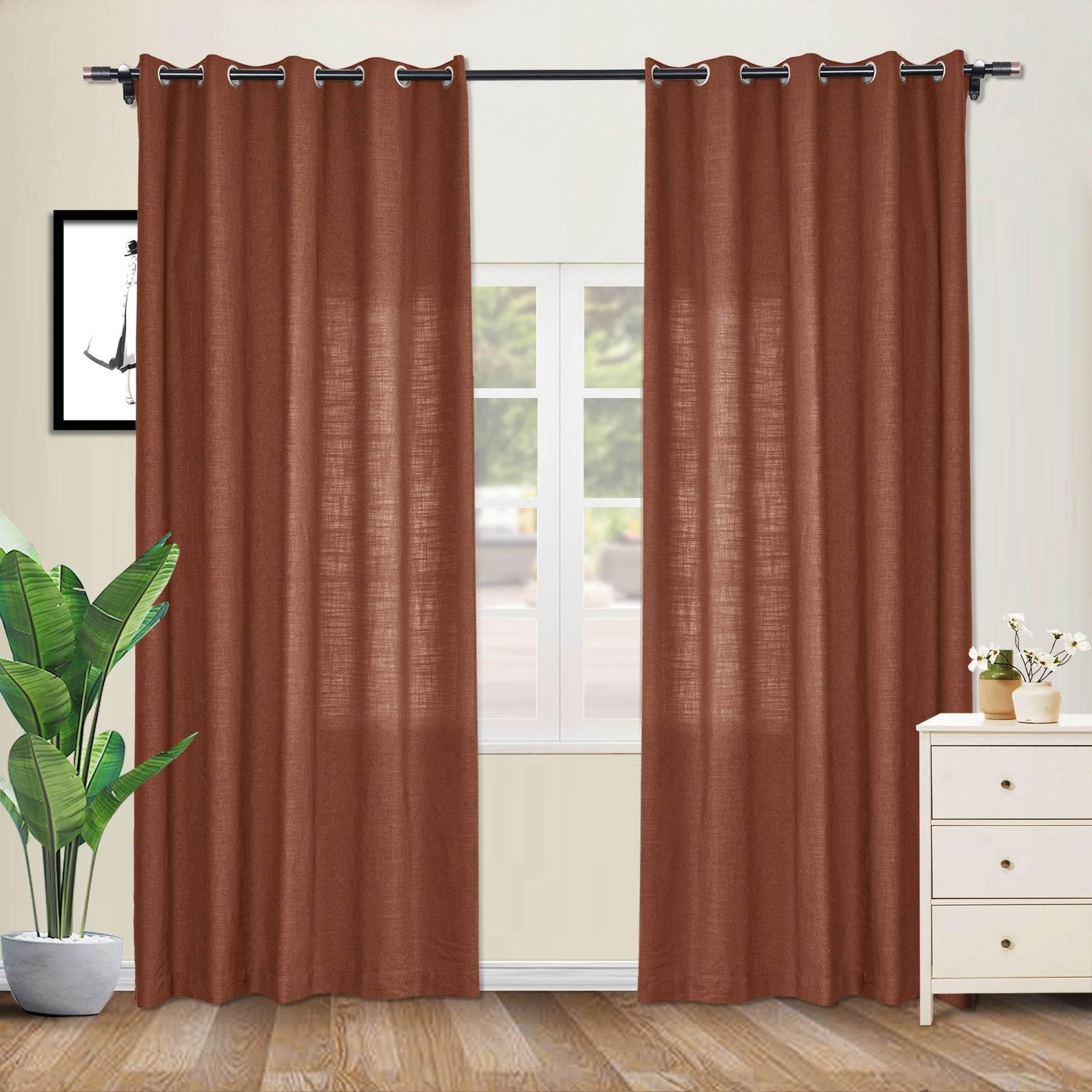 1908 Linen Blend Breathable & Natural Curtain Nickle Grommet - Cololeaf -- #1 Beige White