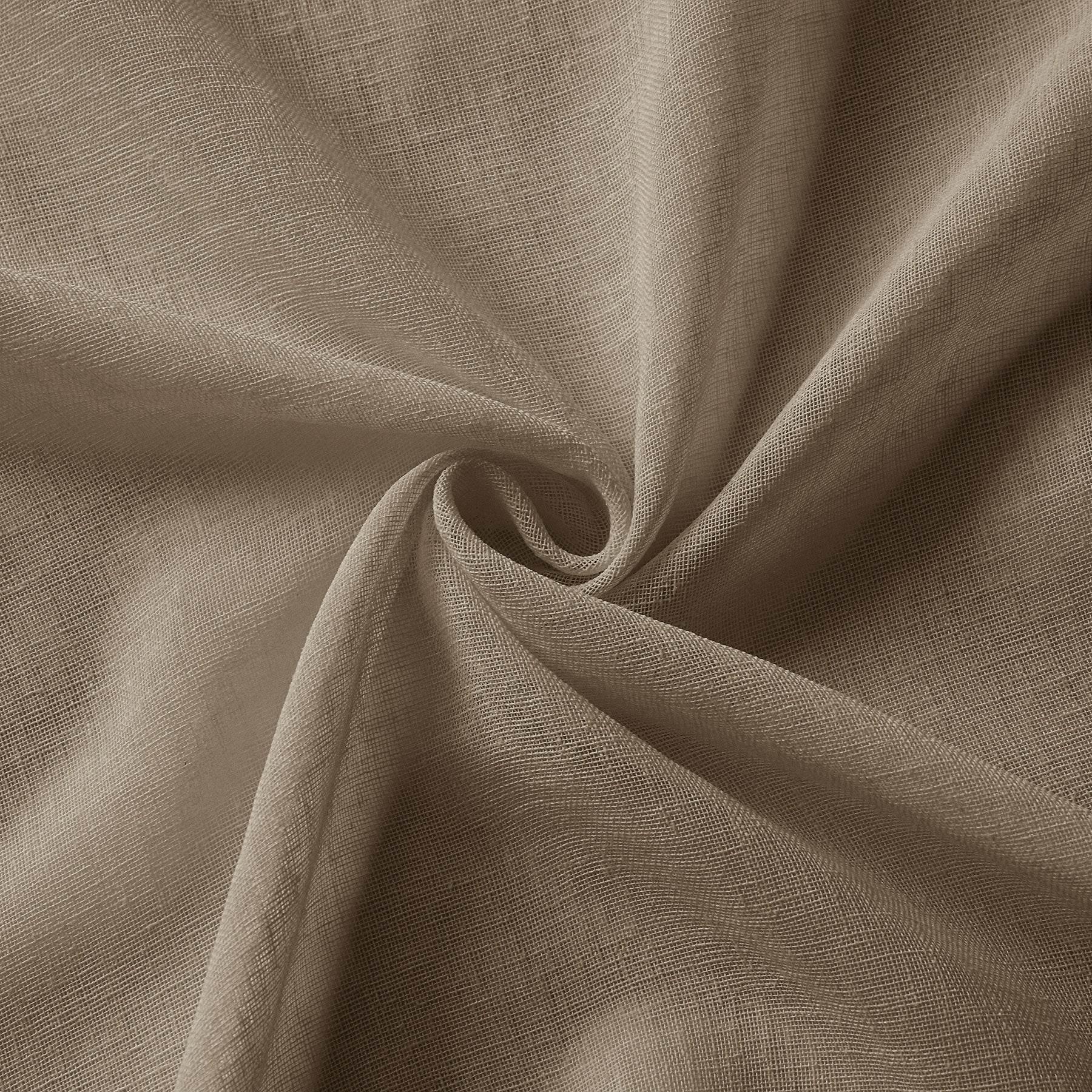 B01 Linen Textured Airy Sheer Curtain Pinch Pleat - Cololeaf -- #30 Light Grey