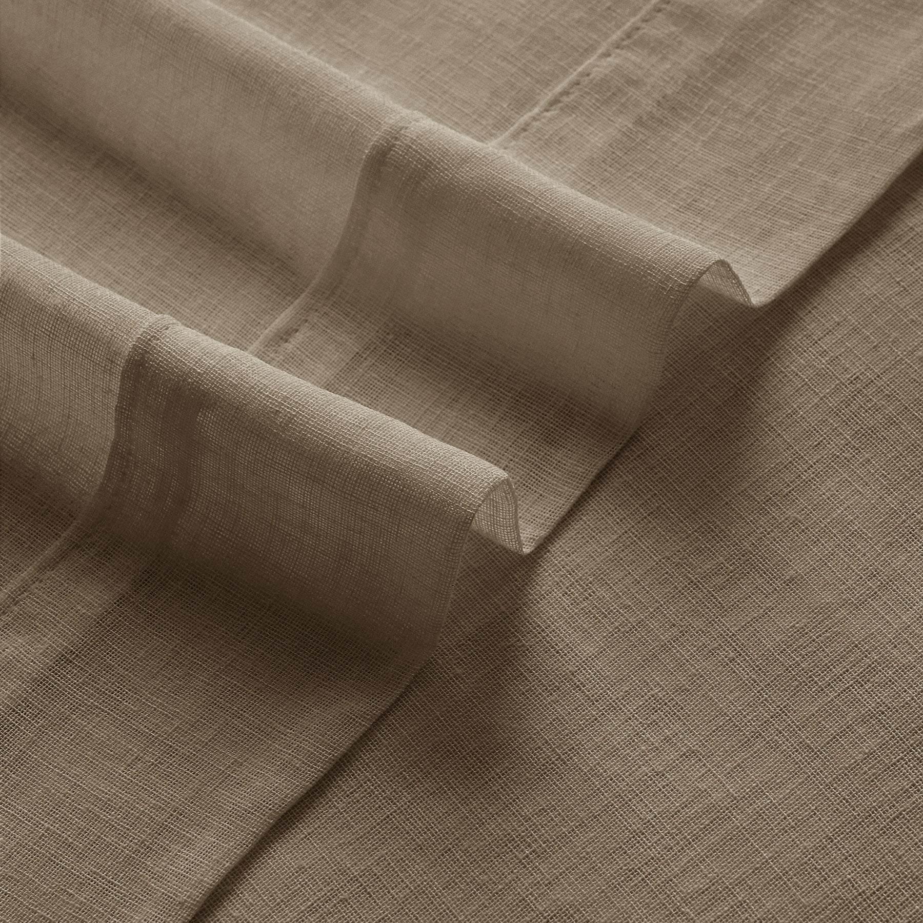 B01 Linen Textured Airy Sheer Curtain Grommet - Cololeaf -- #30 Light Grey