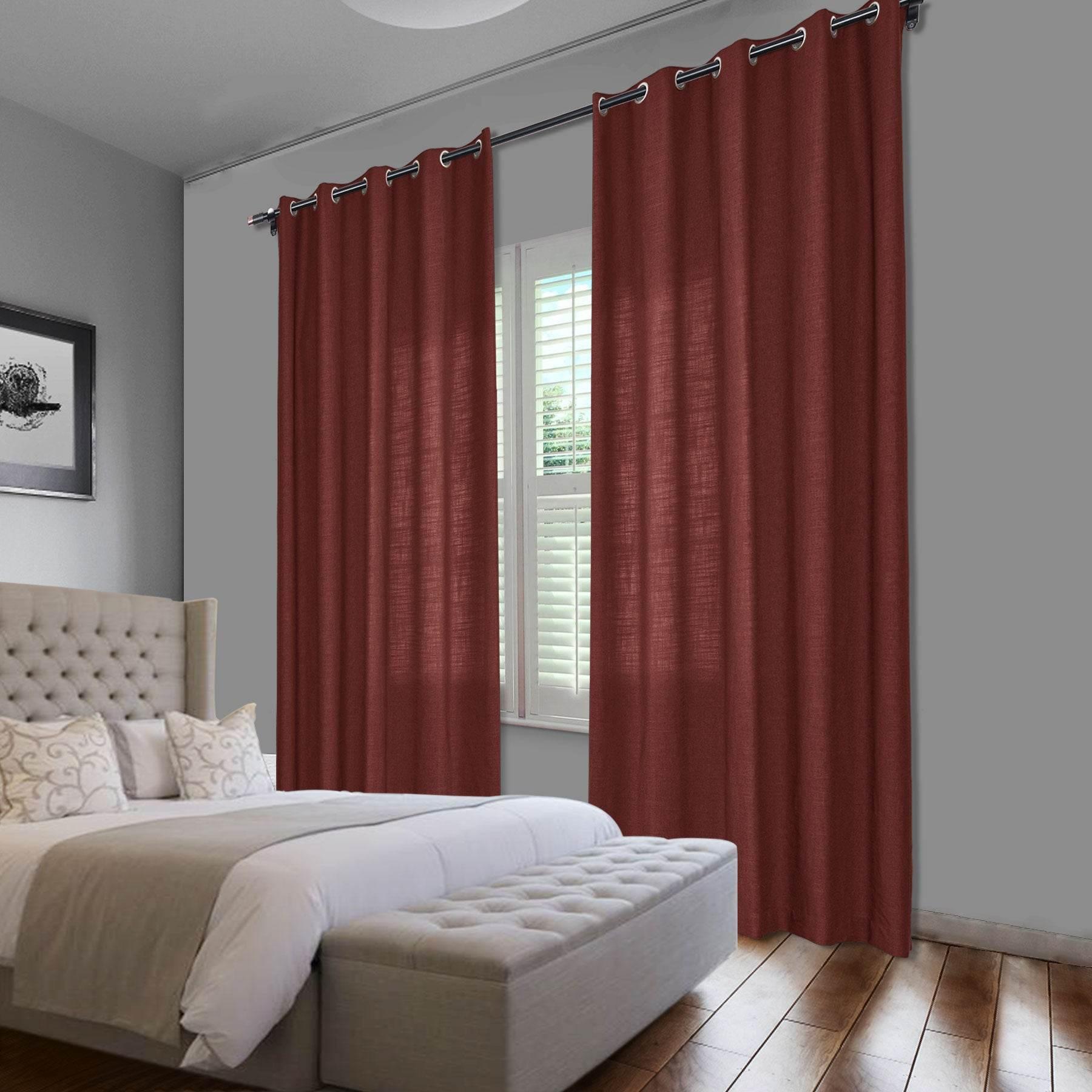 1908 Linen Blend Breathable & Natural Curtain Nickle Grommet - Cololeaf -- #1 Beige White