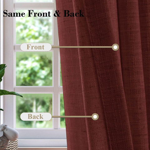 1908 Linen Blend Breathable & Natural Curtain Nickle Grommet - Cololeaf -- #1 Beige White