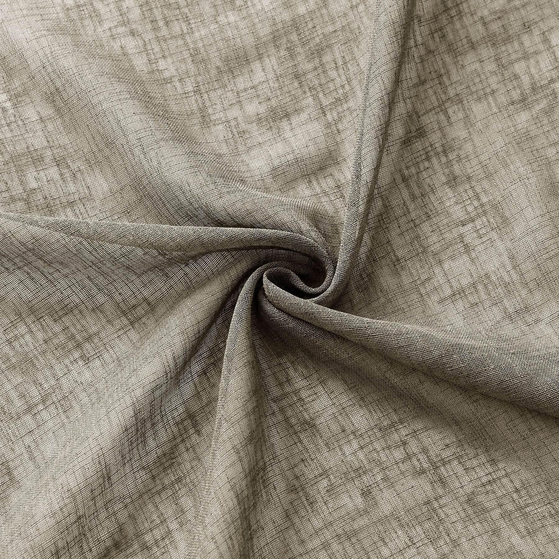 B01 Linen Textured Airy Sheer Curtain Grommet - Cololeaf -- #30 Light Grey