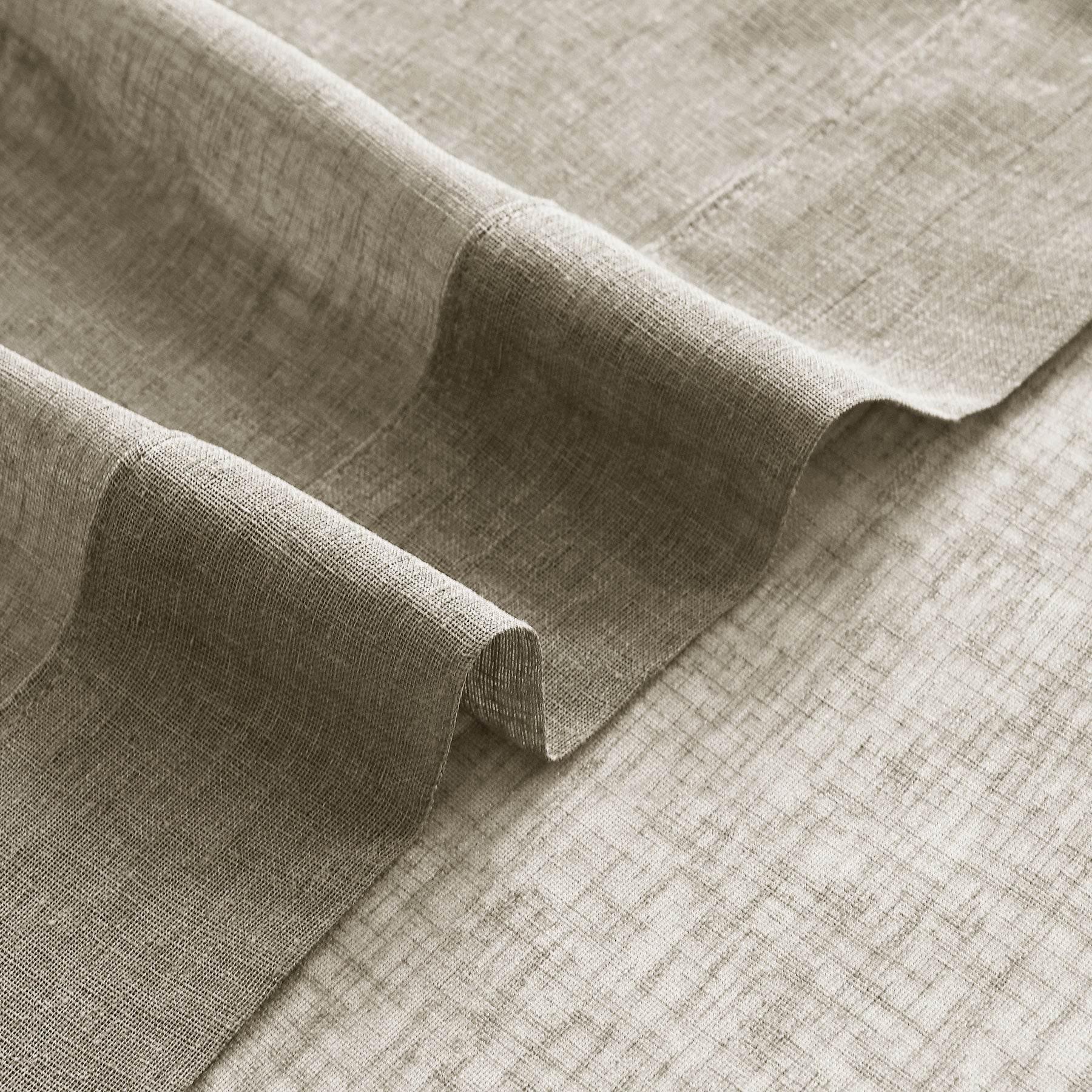 B01 Linen Textured Airy Sheer Curtain Grommet - Cololeaf -- #30 Light Grey