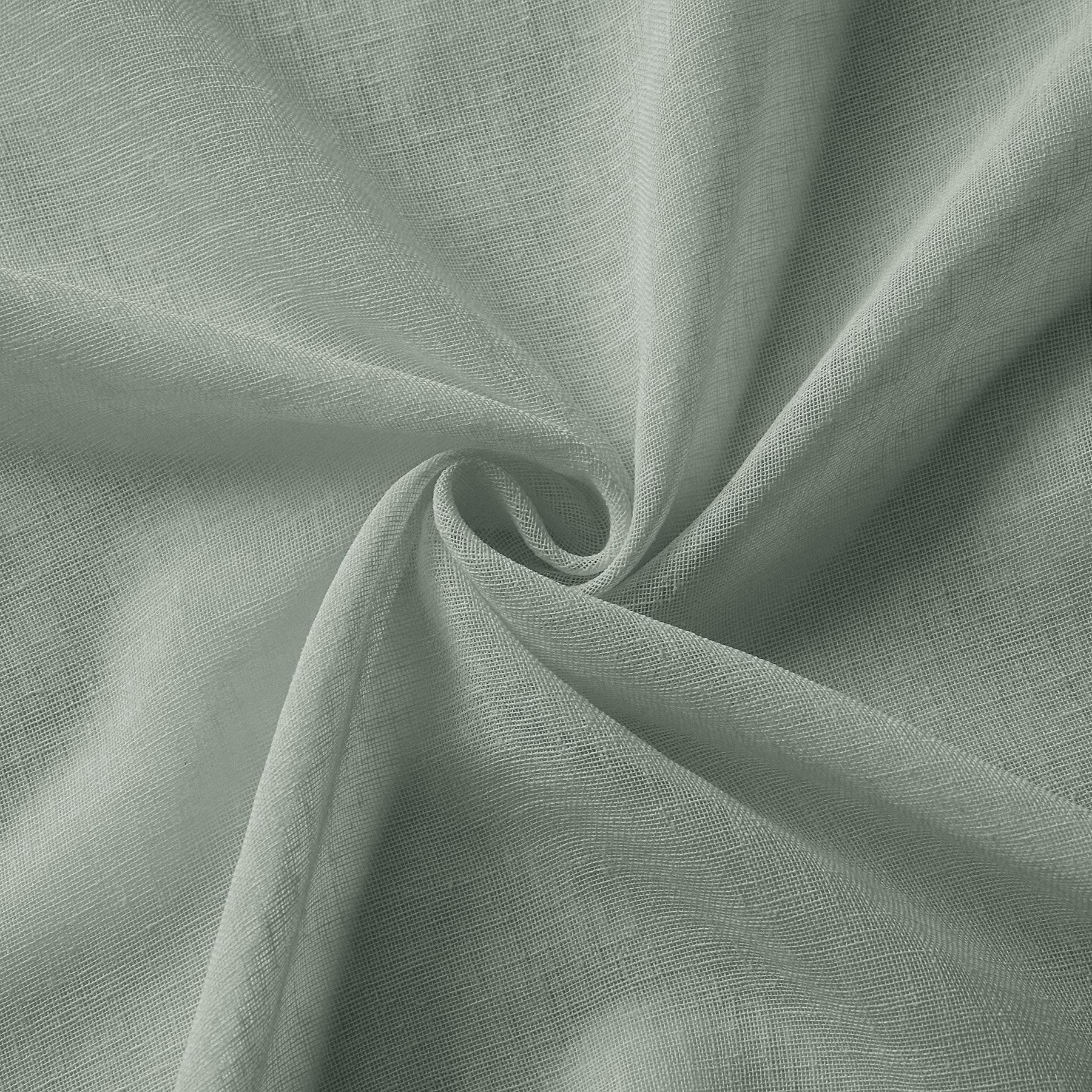 B01 Linen Textured Airy Sheer Curtain Grommet - Cololeaf -- #30 Light Grey