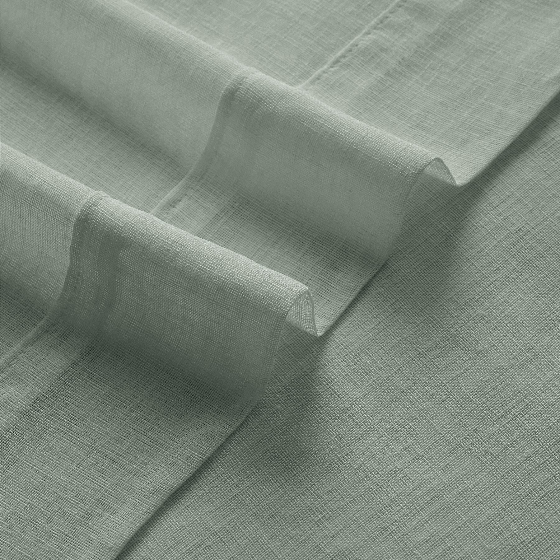 B01 Linen Textured Airy Sheer Curtain Grommet - Cololeaf -- #30 Light Grey