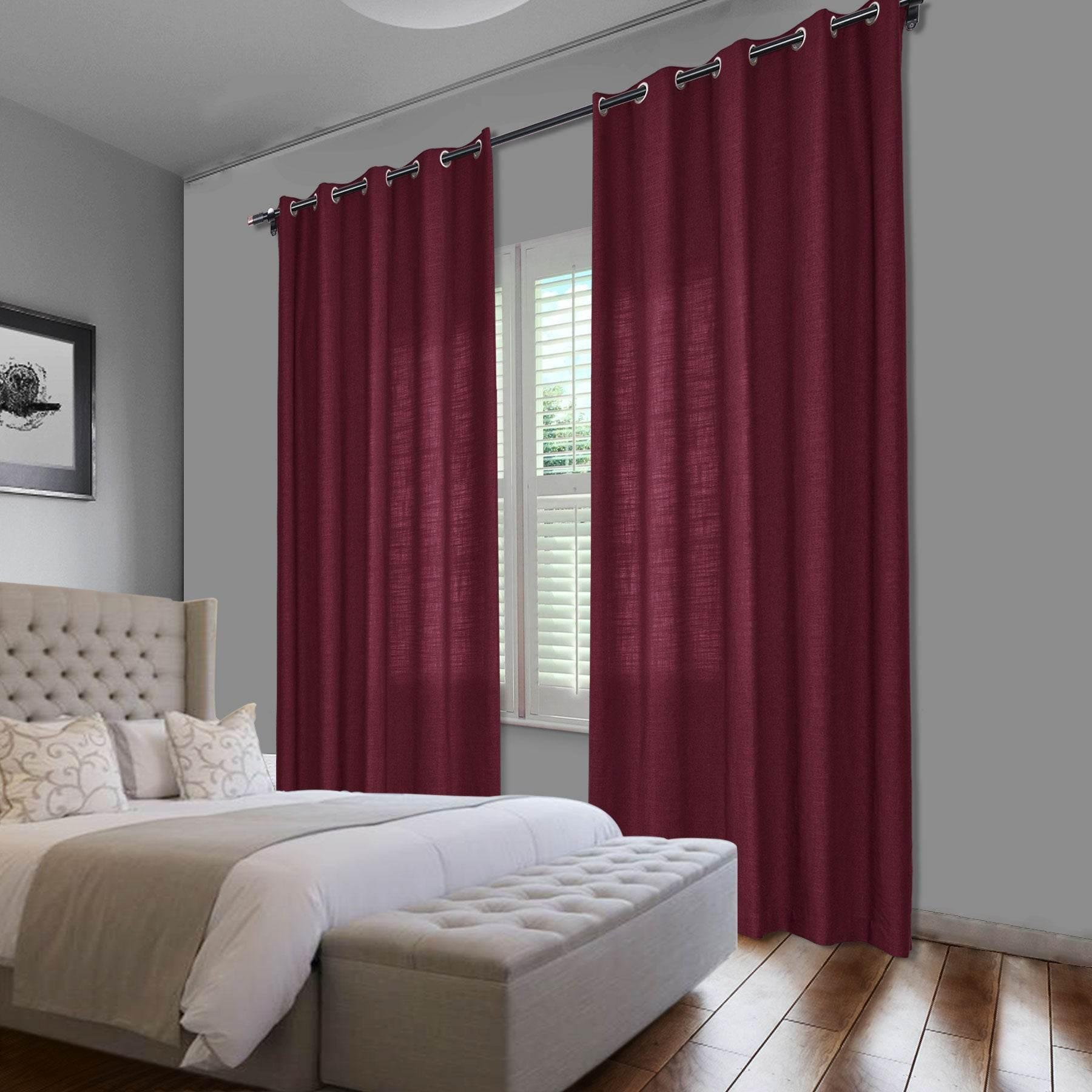 1908 Linen Blend Breathable & Natural Curtain Nickle Grommet - Cololeaf -- #1 Beige White