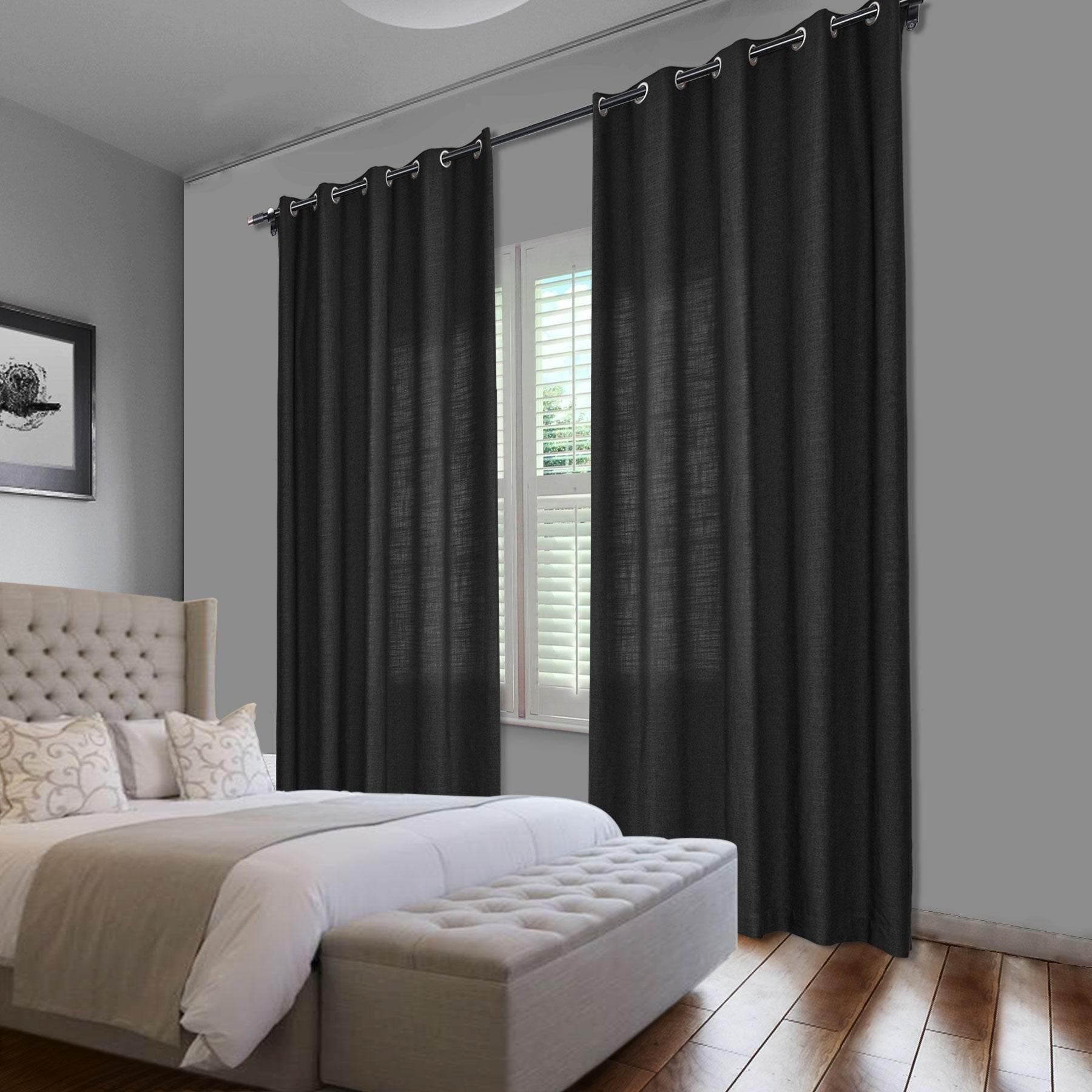 1908 Linen Blend Breathable & Natural Curtain Nickle Grommet - Cololeaf -- #1 Beige White