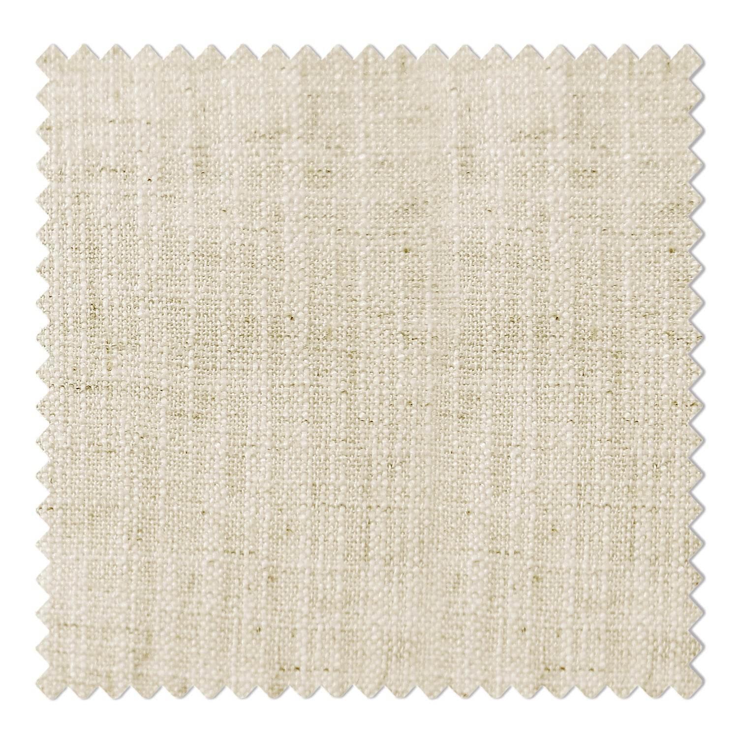 1908 Linen Blend Unlined Breathable & Natural Curtain Pinch Pleat with Trim Border - Cololeaf -- #3 Sand Beige