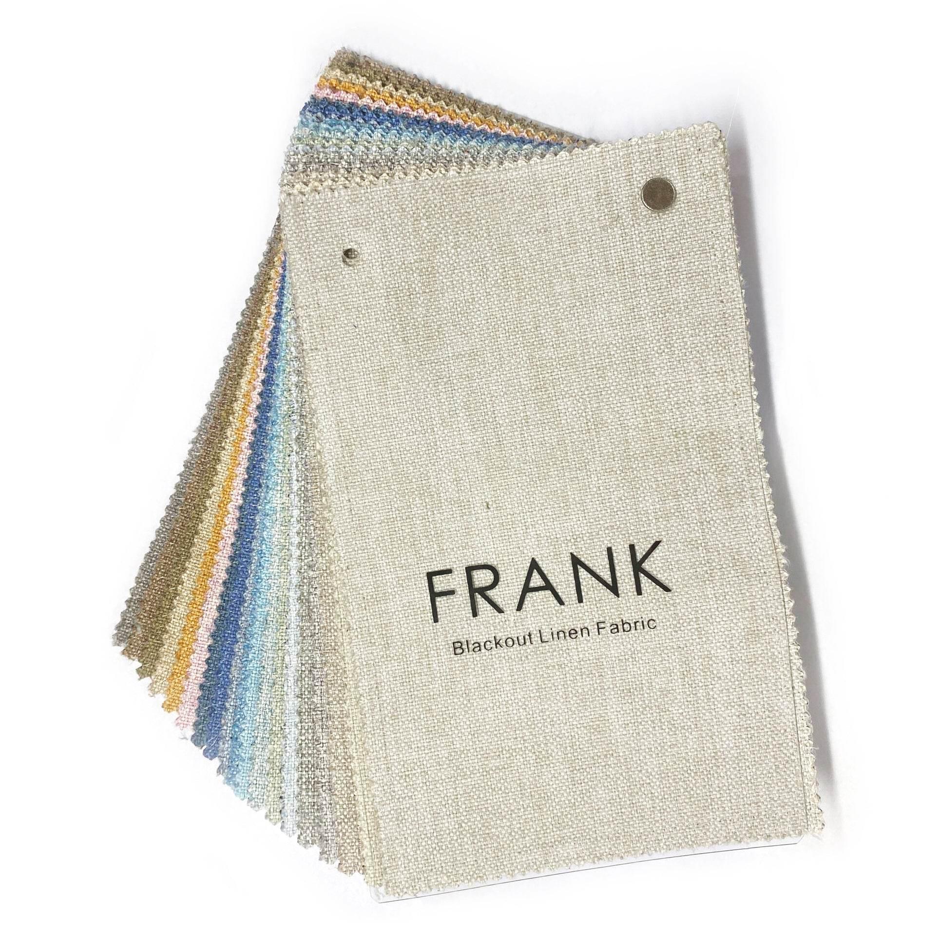 Frank Fabric Sample Book, 90-95% Blackout - Linen Blend, 375 gsm - Cololeaf -- 