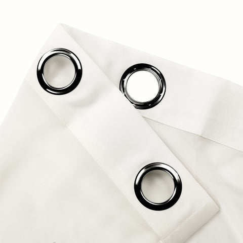 HN906 Semi-Sheer For Outdoor Indoor Living Room Bedroom Hotel Nickle Grommet 1 Panel