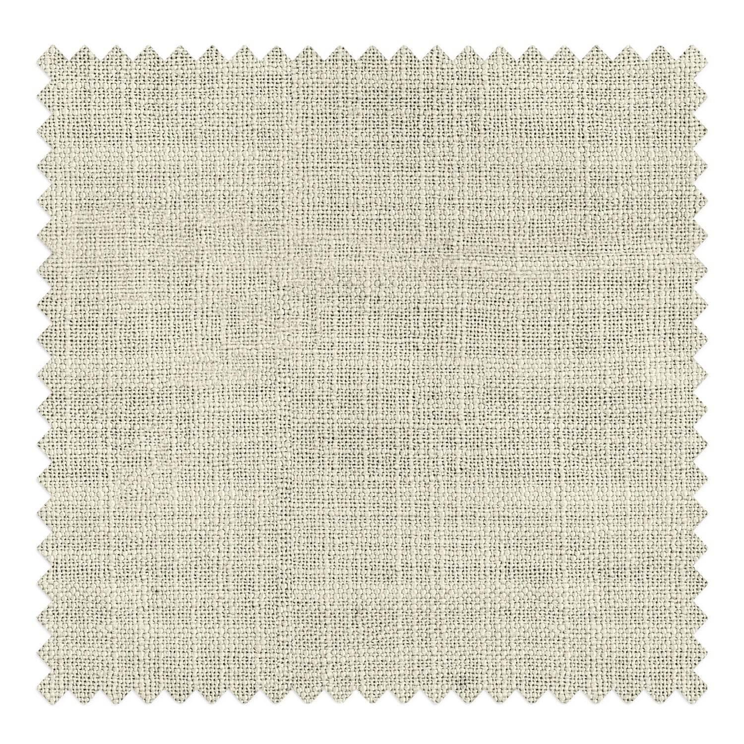 1908 Linen Blend Unlined Breathable & Natural Curtain Pinch Pleat with Trim Border - Cololeaf -- #4 Light Kahki