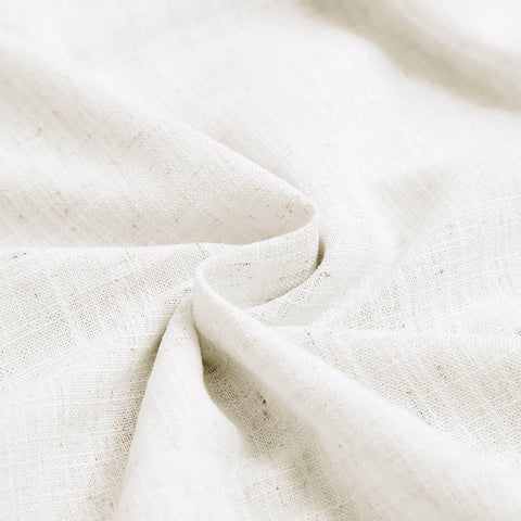 1908 Linen Blend Breathable & Natural Curtain Nickle Grommet - Cololeaf -- #2 Ivory White