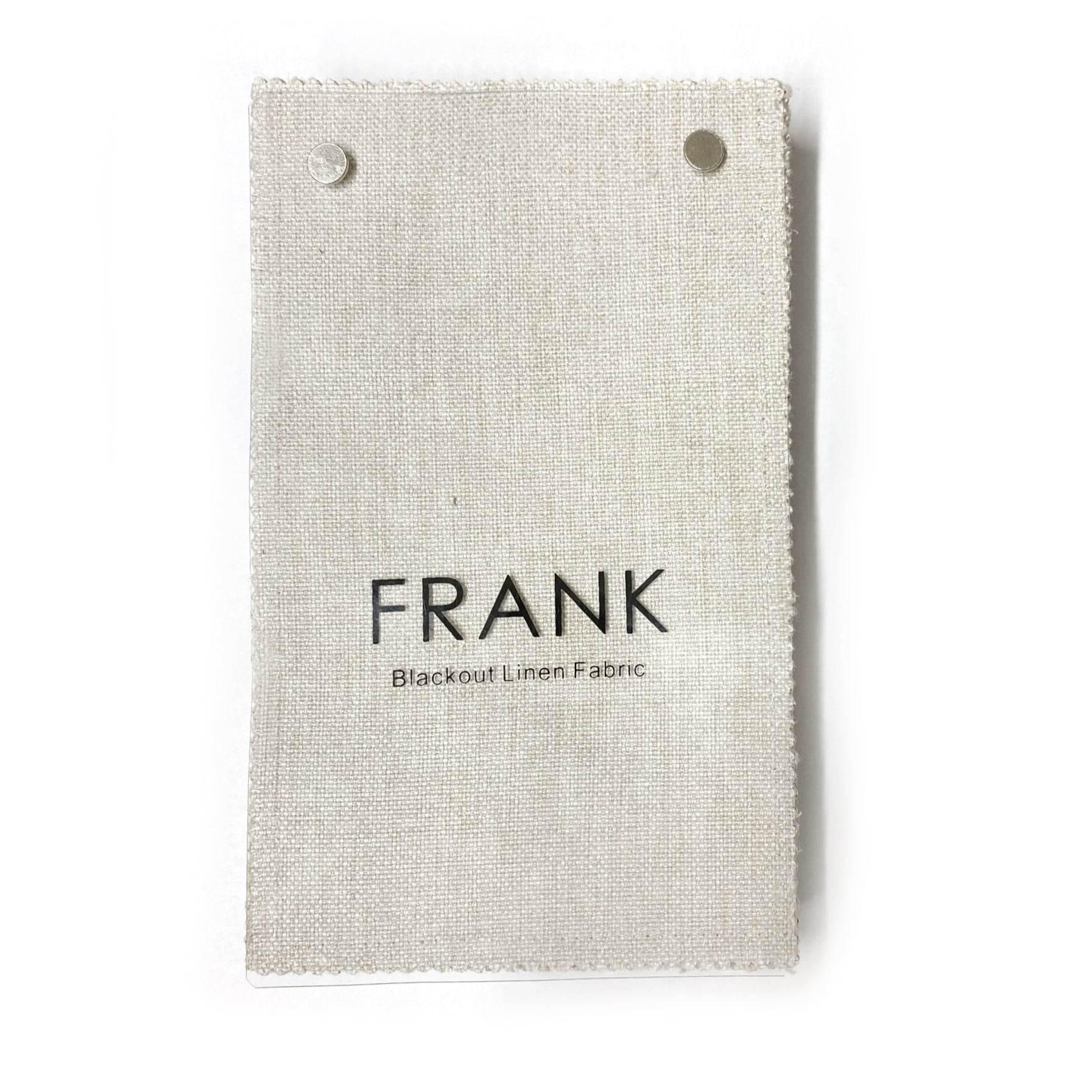 Frank Fabric Sample Book, 90-95% Blackout - Linen Blend, 375 gsm - Cololeaf -- 