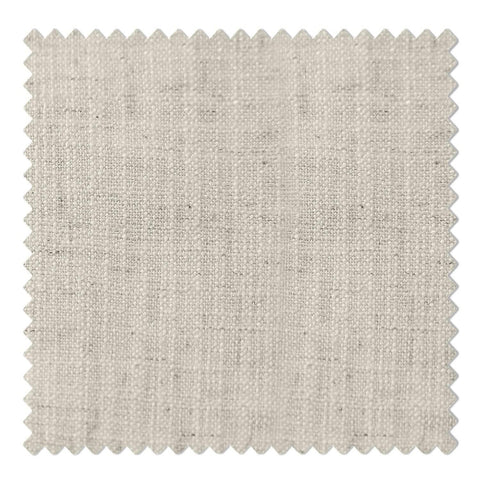 1908 Linen Blend Unlined Breathable & Natural Curtain Pinch Pleat with Trim Border - Cololeaf -- #5 Burly Wood
