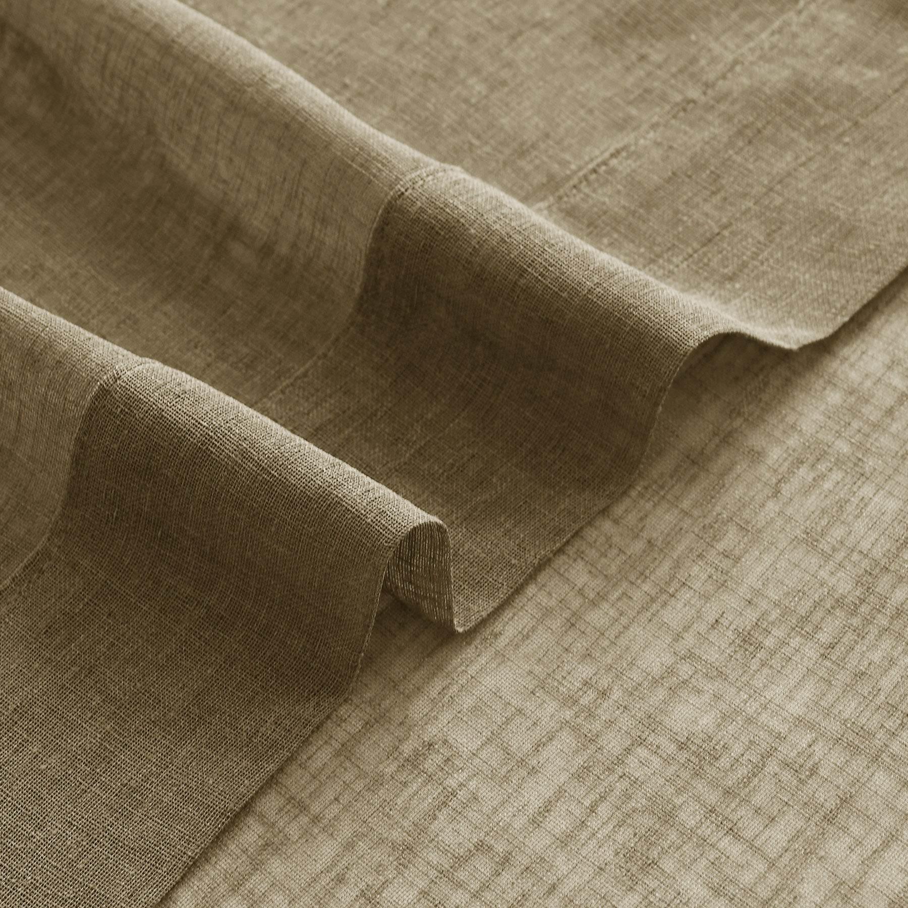 B01 Linen Textured Airy Sheer Curtain Pinch Pleat - Cololeaf -- #30 Light Grey