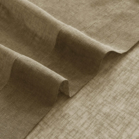 B01 Linen Textured Airy Sheer Curtain Grommet - Cololeaf -- #30 Light Grey