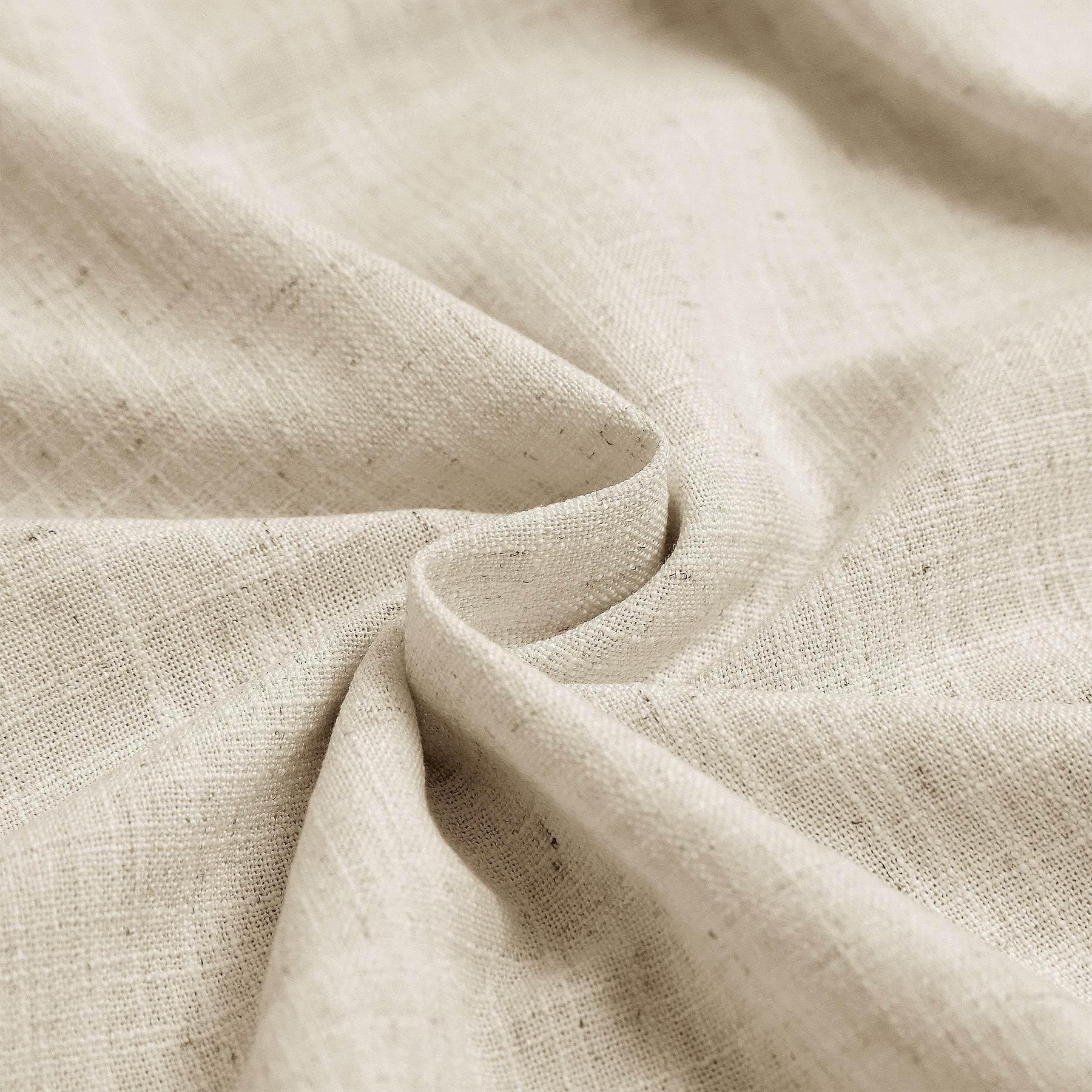 1908 Linen Blend Breathable & Natural Curtain Tab Top - Cololeaf -- #3 Sand Beige