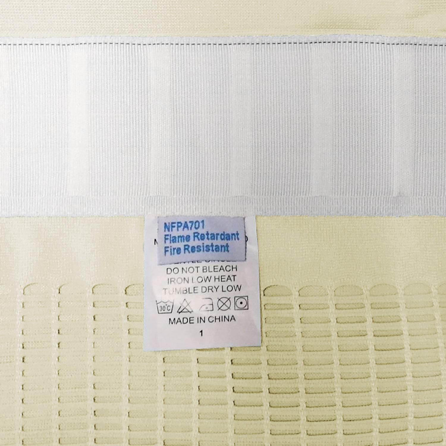 Medical Privacy Curtains Breathable Fabric Grommet for Hospital & Clinic NFPA-701 - Cololeaf -- T19 White