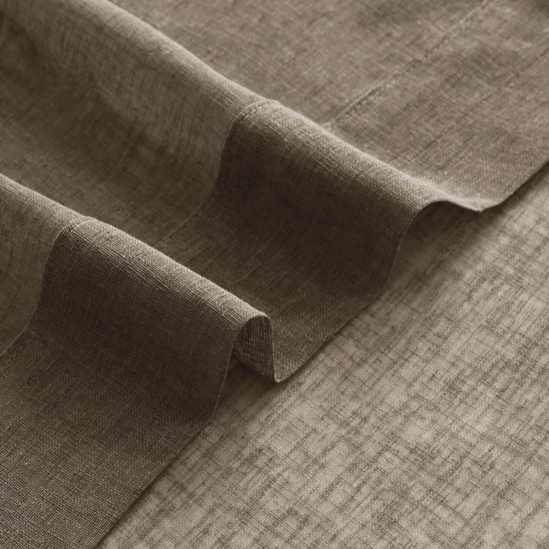 B01 Linen Textured Airy Sheer Curtain Pinch Pleat - Cololeaf -- #30 Light Grey