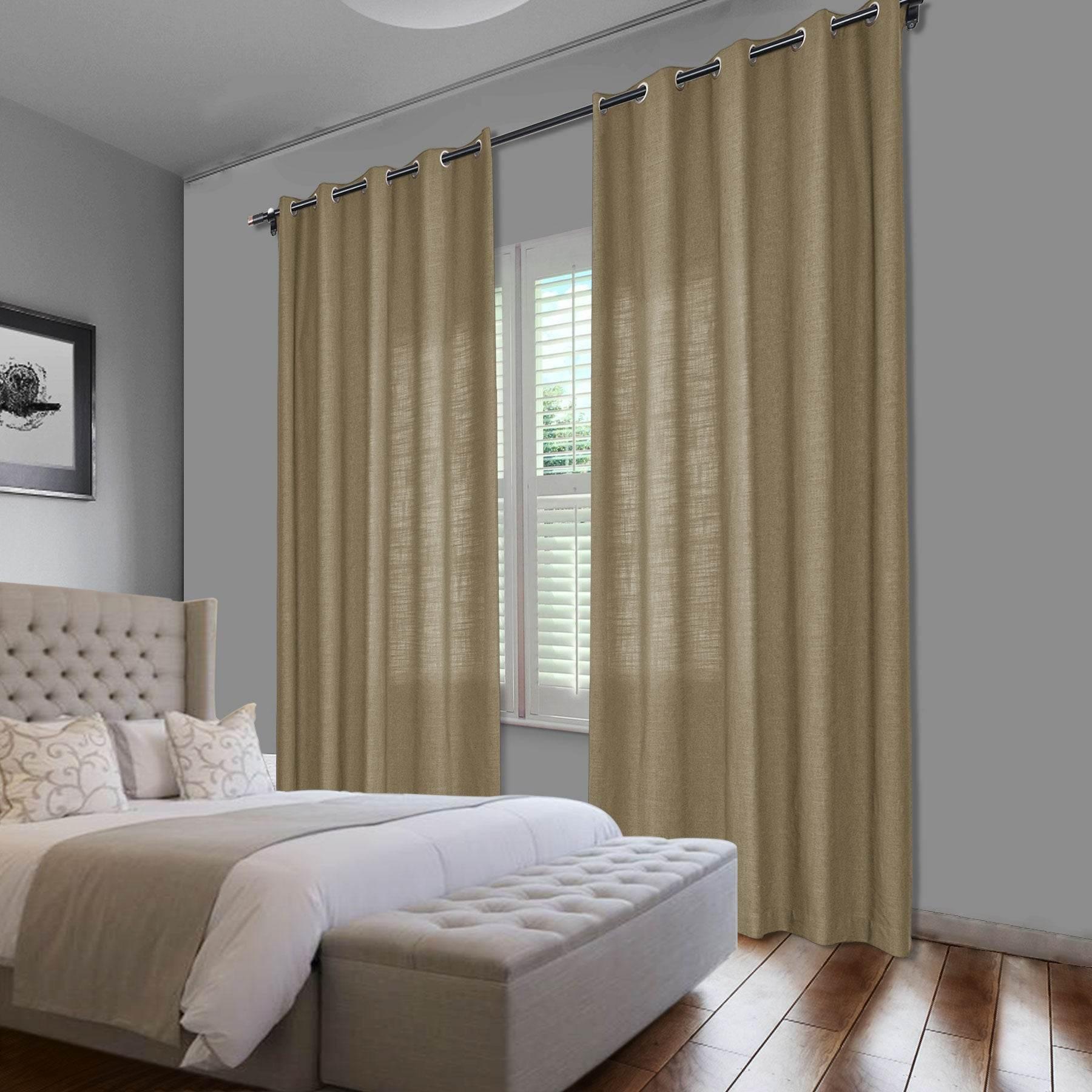 1908 Linen Blend Breathable & Natural Curtain Nickle Grommet - Cololeaf -- #1 Beige White