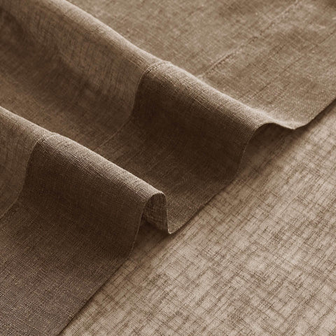 B01 Linen Textured Airy Sheer Curtain Grommet - Cololeaf -- #30 Light Grey