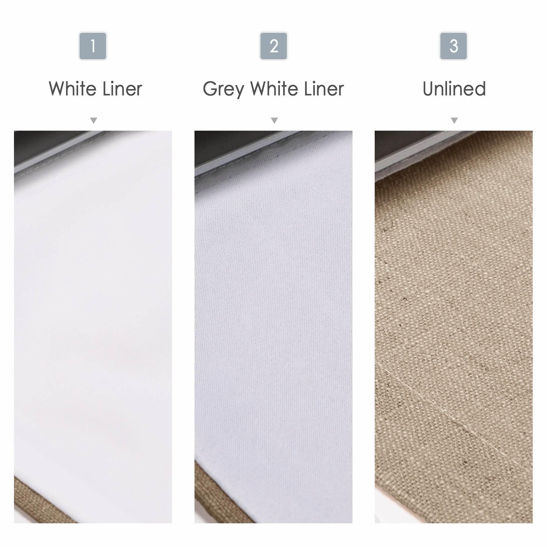 1908 Roman Shade Velcro Faux Linen Light Filtering, Blackout, Room Darkening, Installation Hardware Included - Cololeaf -- #0 Snow White