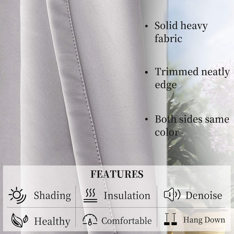 Atlanta Extra Wide Room Darkening Curtains Thermal Insulated Noise Reducing Grommet 1 Panel