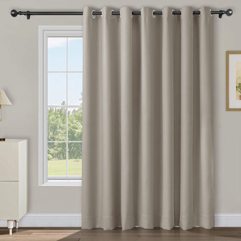 Atlanta Extra Wide Room Darkening Curtains Thermal Insulated Noise Reducing Grommet 1 Panel