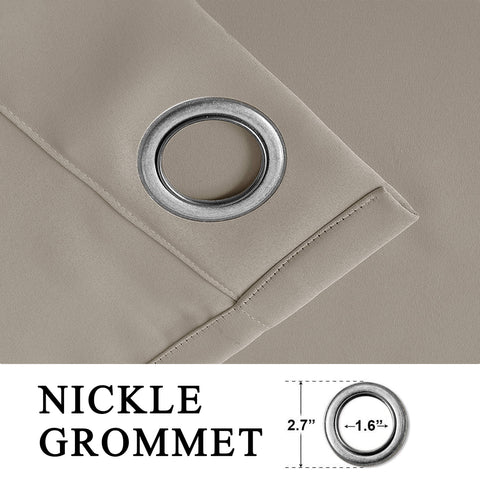 Atlanta Extra Long Room Darkening Curtains Thermal Insulated Noise Reducing Grommet 1 Panel