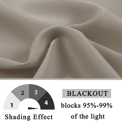 Atlanta Extra Long Room Darkening Curtains Thermal Insulated Noise Reducing Grommet 1 Panel