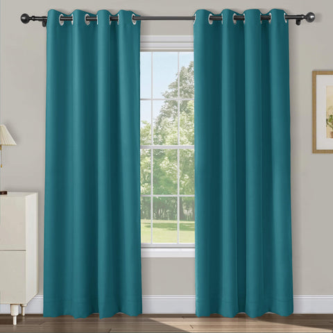 Atlanta Extra Long Room Darkening Curtains Thermal Insulated Noise Reducing Grommet 1 Panel