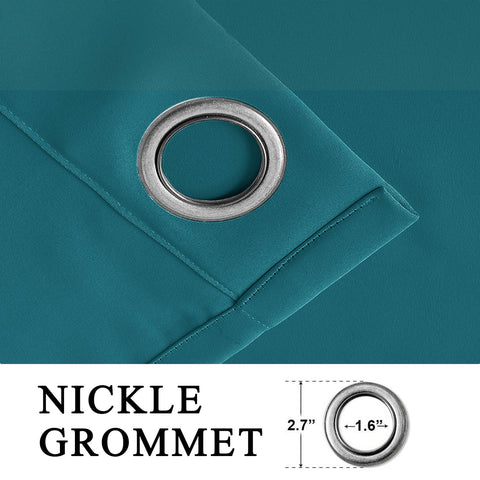 Atlanta Extra Long Room Darkening Curtains Thermal Insulated Noise Reducing Grommet 1 Panel