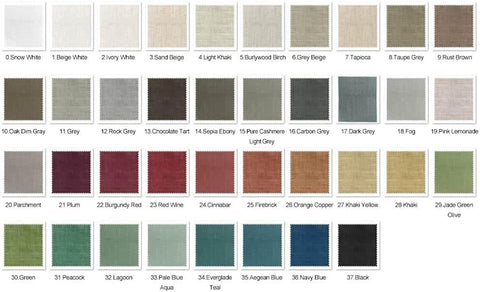 1908 Liz Fabric Sample Book, 60-80% Blackout Linen Blend, 350 gsm - Cololeaf -- 