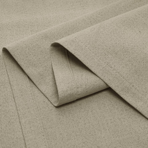 OY66 Ultra-Soft Blackout Double-Sided Lightweight Linen Curtain Grommet - Cololeaf -- #1 Greyish Beige