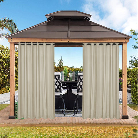 Cary Canvas Outdoor Curtain Custom Made 1 Panel