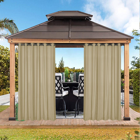Cary Canvas Outdoor Curtain Custom Made 1 Panel