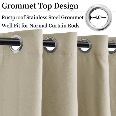 Cary Canvas Outdoor Curtain Custom Made 1 Panel