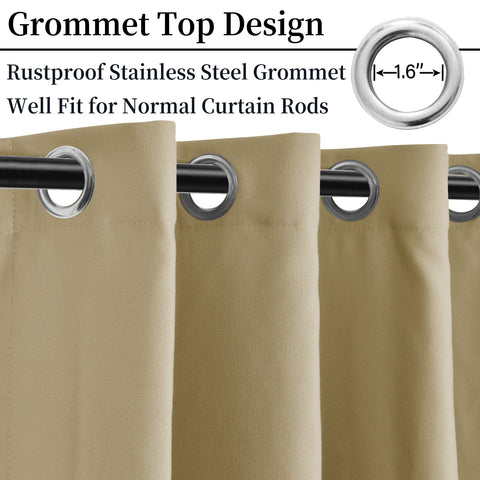 Cary Canvas Outdoor Curtain Custom Made 1 Panel